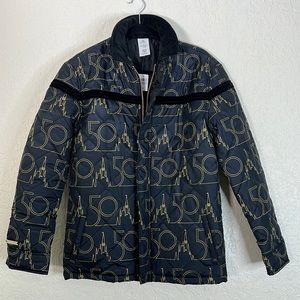 Walt Disney World 50th Anniversary Quilted Jacket for Adults S - NEW